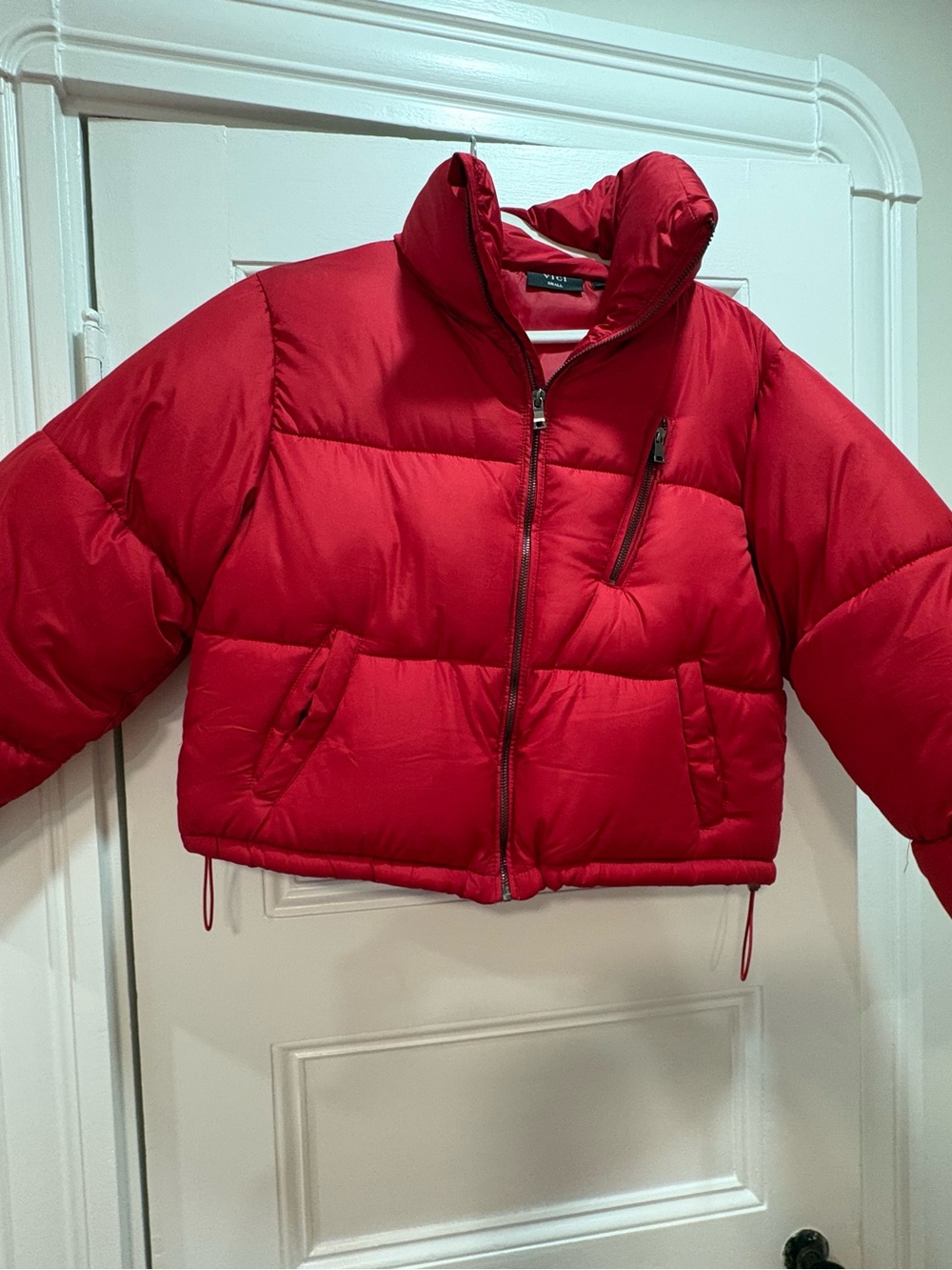 Vici Red Quilted Puffer Coat